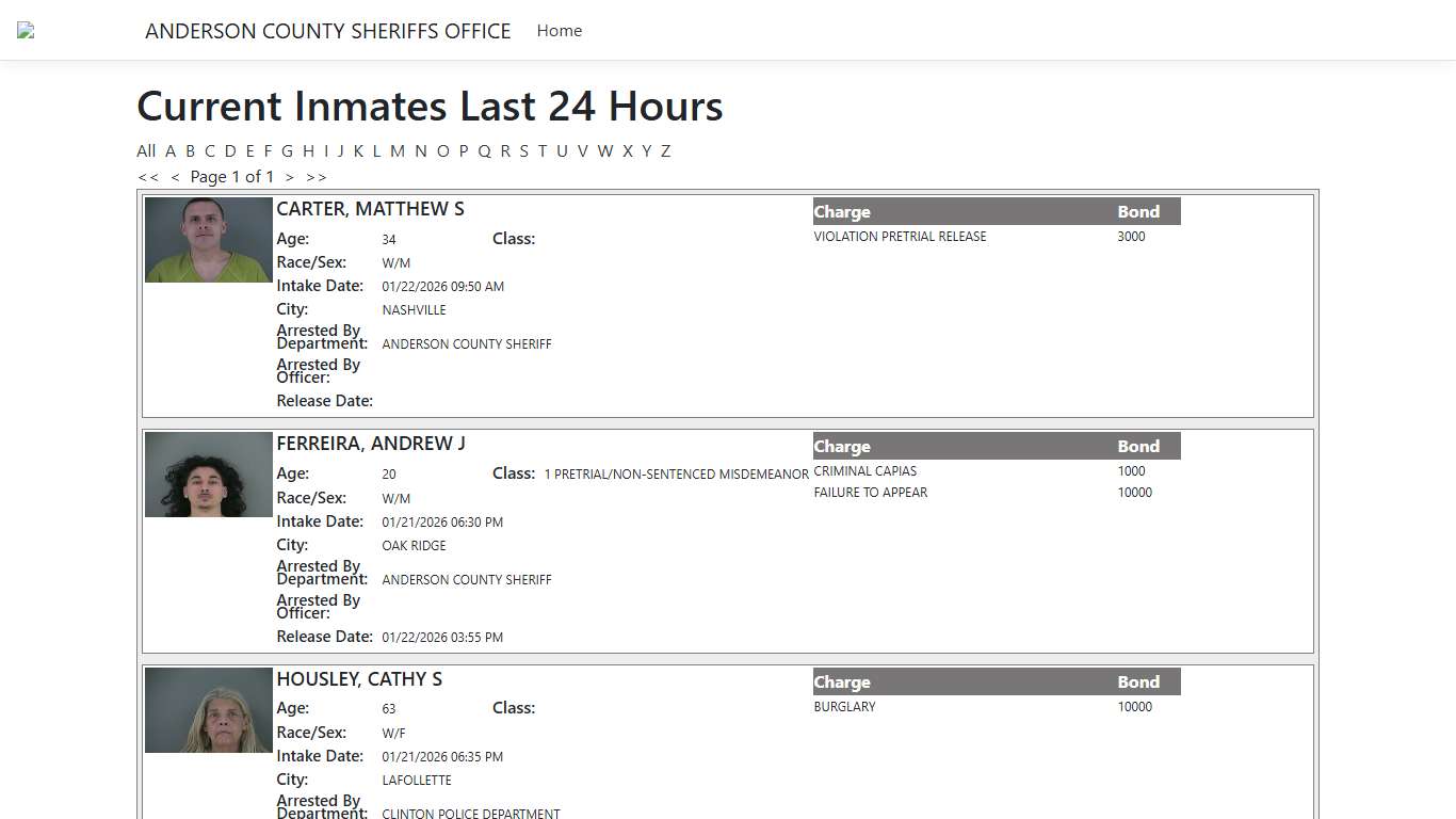 Inmates - ISOMS Portal