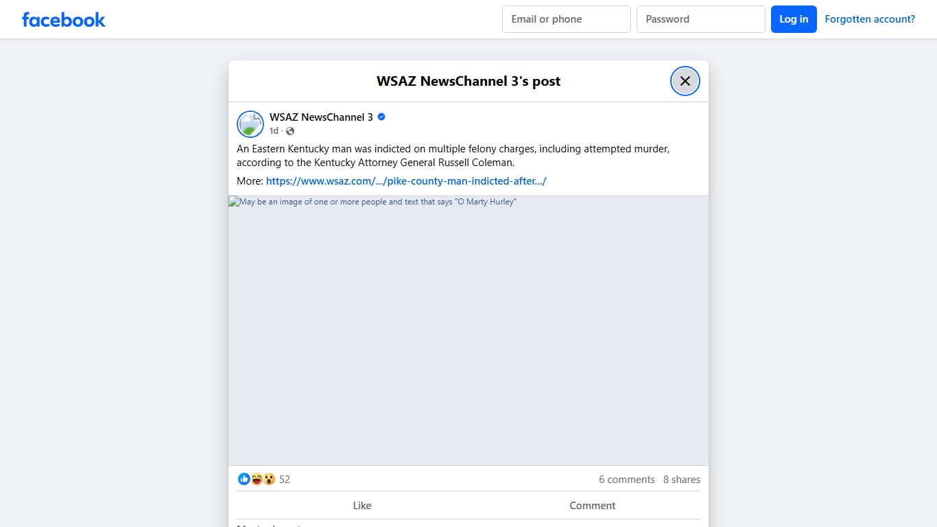 An Eastern Kentucky man was indicted... - WSAZ NewsChannel 3 Facebook